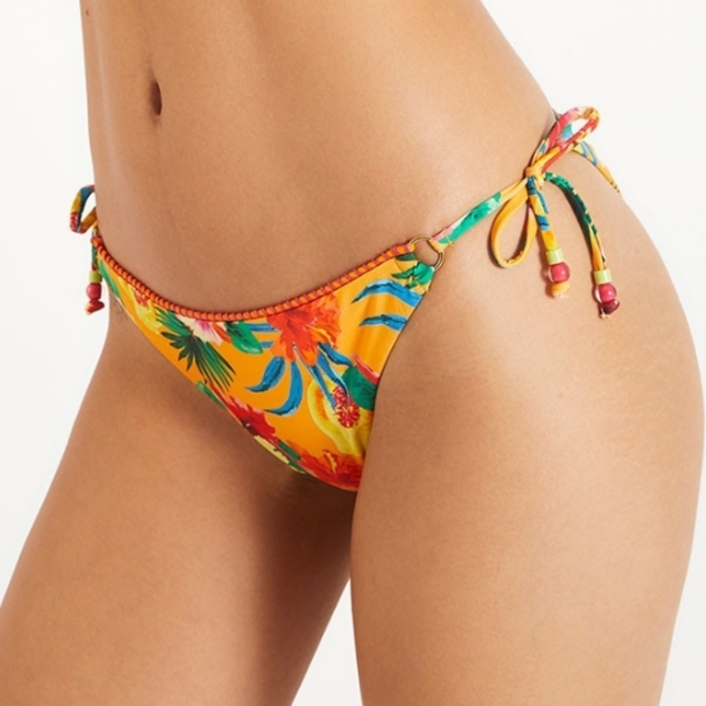 BANANAMOON Floral DREA PAPAYAS BIKINI BOTTOMS L/XL - Picture 2 of 5